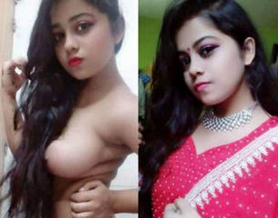 Desi cute teen open her dress and make video...