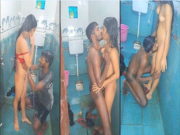 Sexy Desi Girl Bathing and Fucking in Bathroom